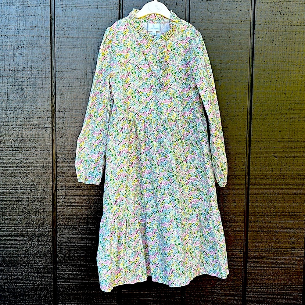 Little English Tiered Midi Dress - Green Gables Floral